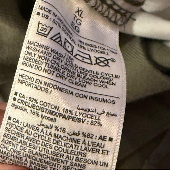 Old Navy Green Pull on Chinos Relaxed Fit xl - Picture 7 of 7